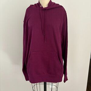 Unisex Maroon Hoodie New Size L